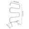100W Electric Towel Warmer Freestanding Towel Holder Bathroom Towel Drying Rack